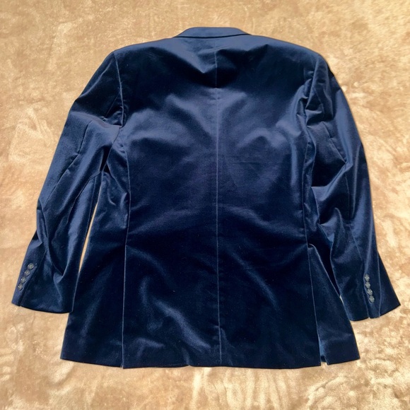 ALFANI /Men's Slim-Fit Solid Velvet Blazer, Created for Macy's - Picture 3 of 5